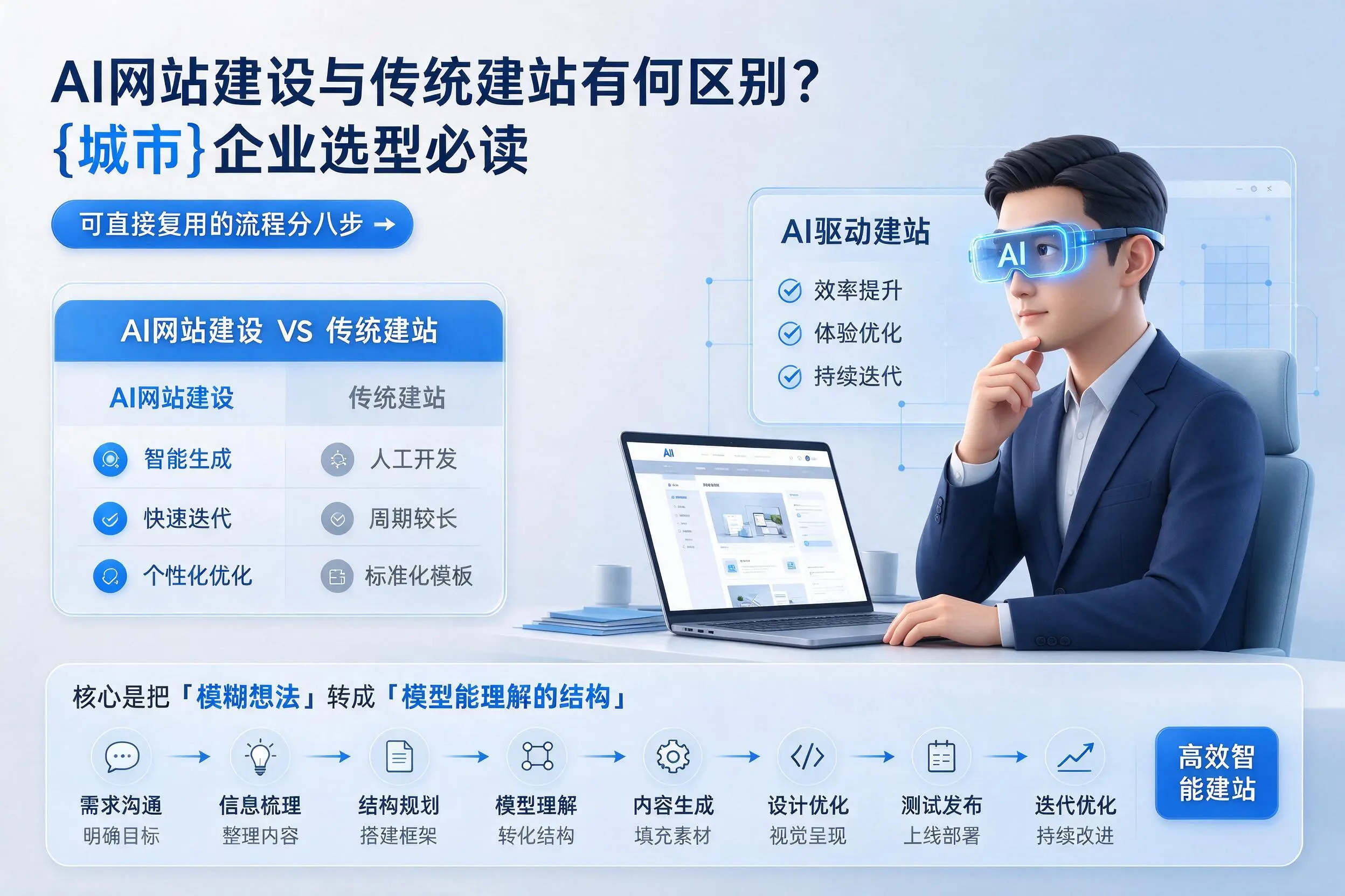 AI网站建设与传统建站有何区别?绵阳企业选型必读
